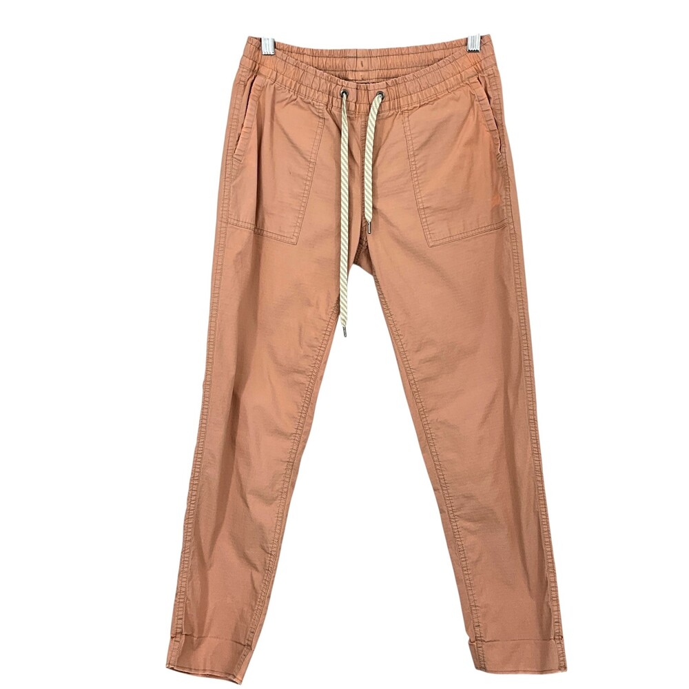 Vuori Vintage Ripstop Pants Womens XS Pink Cotton *FLAW* Drawstring Casual